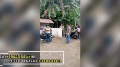 Polrestabes Medan Ciduk Wanita Muda saat Gerebek Kampung Narkoba di Deliserdang