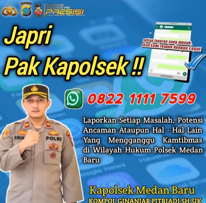 Nomor Telepon Pribadi Kapolsek Disebar Polrestabes Medan, Kok?
