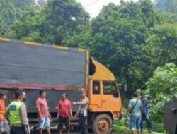 Truk Kontainer Korban Google Maps Nyaris Terjun ke Jurang