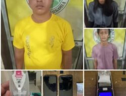 Seorang Wanita dan 2 Teman Prianya Diciduk Polisi, Kenapa Ya?