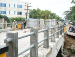 Jembatan Kanal KIM Medan Diperbaiki