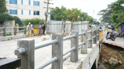 Jembatan Kanal KIM Medan Diperbaiki