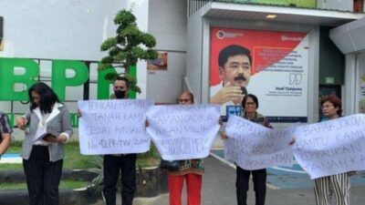 Warga Demo Lahan Taman Cadika Diklaim Pemko Medan
