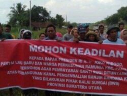 Puluhan Warga Tolak Ganti Rugi Proyek Kanal BWS di Deliserdang