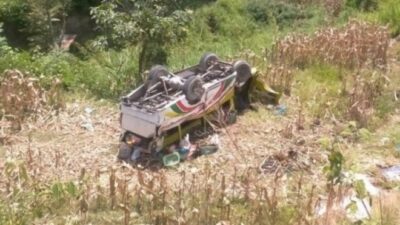 Bus Penumpang di Samosir Terjun ke Jurang, 2 Tewas dan 9 Kritis