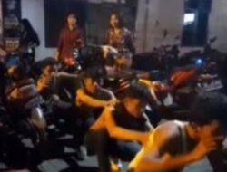 Puluhan Gerombolan Pemotor Bersajam di Medan Diamankan