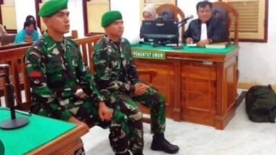 2 Prajurit TNI di Sumut Pembawa Sabu 75 Kg Dituntut Hukuman Mati