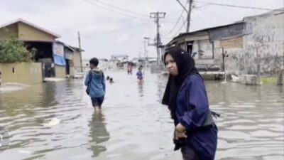 Medan Belawan Direndam Banjir Rob 40 Cm