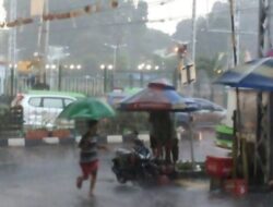Mulai Sore Hingga Usai Maghrib Hari Ini Kota Medan Diguyur Hujan