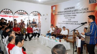 Walikota Medan Bobby saat peresmian rumah singgah HIMNi