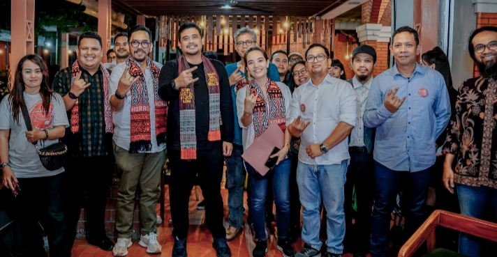 Walikota Bobby bersilaturahmi de gan PAPPRI di salah satu kafe
