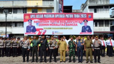 Wakil Walikota Padangsidimpuan Hadiri Apel Gelar Pasukan Operasi Patuh Toba 2023