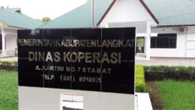 Kantor Dinas Koperasi Pemkab Langkat