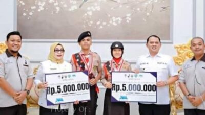 Bupati Labuhanbatu Lepas 2 Siswa Perwakilan Kwarcab ke Korea Selatan