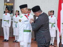 Bobby Nasution Kukuhkan 42 Anggota Paskibra Kota Medan 2023