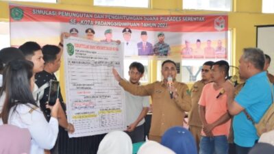 Pemko Gelar Simulasi Pemungutan dan Penghitungan Suara Pilkades Serentak 2023 se Kota Padangsidimpuan