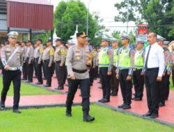 Kapolres Labuhanbatu Pimpin Apel Gelar Pasukan Operasi Zebra Toba 2023