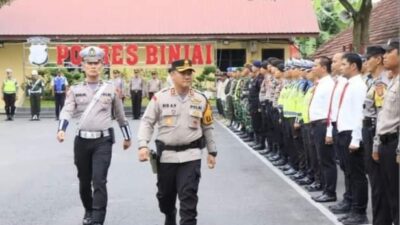Tingkatkan Tertib Berlalu Lintas, Polres Binjai Apel Gelar Pasukan Operasi Zebra Toba 2023