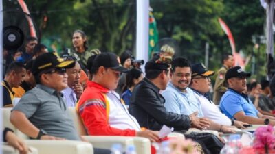 Bobby Dampingi Panglima TNI Lepas Tim The Rising Tide 2023 dari Kota Medan