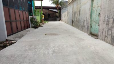 Pembetonan Jalan Swadaya Gang Chi Kung Tuntas