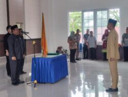 Walikota Irsan Efendi Nasution Lantik Pejabat Eselon II, III, IV Pemko Padangsidimpuan