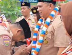 Bupati Labuhanbatu Bersama Ketua TP PKK Ikuti Apel Hari Pramuka ke-62