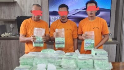 3 Pengedar 65 Kg Sabu Jaringan Internasional Ditangkap di Batu Bara