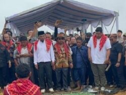 Bobby Lakukan Peletakkan Batu Pertama Pembangunan Patung Jokowi di Karo