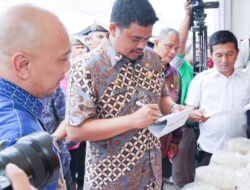 Bobby Nasution Buka Pasar Murah Deevapali Seminggu