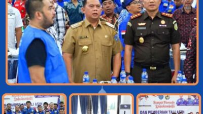 Bupati Labuhanbatu Bersama DPD KNPI Serahkan Tali Asih Kepada Veteran