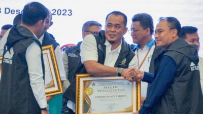 Pemko Medan Raih Penghargaan Sebagai Pemerintah Daerah dengan Implementasi KKPD Terbaik 2023