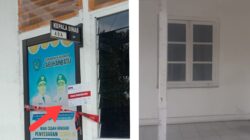 Ruangan Kadis Kesehatan dan Kadis PUPR Labuhanbatu yang disegel KPK (portalswara.com/Zulkifli Harahap)