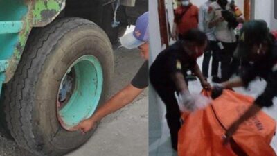 Tragis! Wanita Tewas Terlindas Truk di Taput Akibat Motor Terperosok ke Lubang Jalan