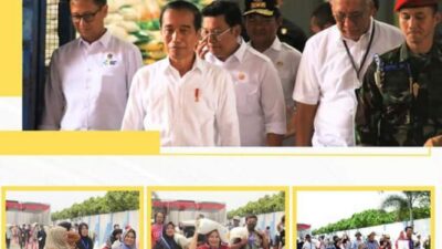Presiden Jokowi Salurkan Bantuan Beras Kepada Ratusan Masyarakat Labuhanbatu