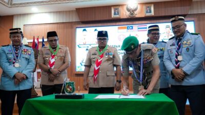 Kwarcab Gerakan Pramuka Medan Jalin Kerja Sama dengan Pengakap Malaysia dan Scout Thailand