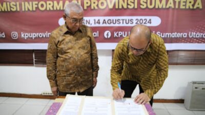 KPU Sumut dan KIP Teken MoU Keterbukaan Informasi Publik
