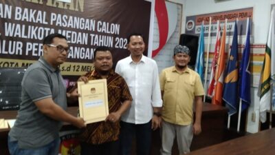 KPU: 3 Pasangan Kandidat Wali Kota Medan Dinyatakan Memenuhi Syarat