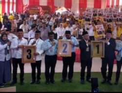 Paslon Walikota Padangsidempuan Cabut Nomor Urut: Irsan-Ali 1, Letnan-Levi 2 dan Hapendi-Gempar 3