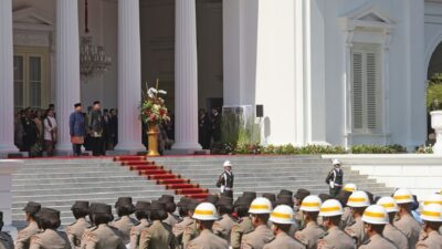 Usai Dilantik Presiden Prabowo Disambut Jokowi di Istana Negara