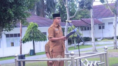 Asisten II Pemkab Labuhanbatu Pimpin Apel Gabungan Kelompok Satu