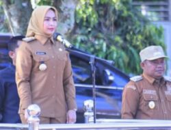 Bupati Labuhanbatu Pimpin Apel Gabungan Perdana di Halaman Diklat BKPP