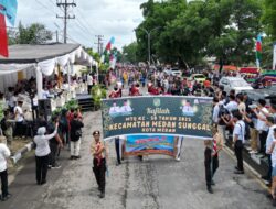 Ribuan Peserta Ikuti Pawai Ta’aruf Meriahkan Pembukaan MTQ ke- 58 Kota Medan