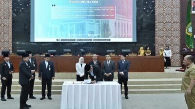 Gubsu Bobby dan DPRD Teken Nota Kesepakatan KUA-PPAS APBD Perubahan 2025