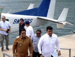 Transportasi Baru di Danau Toba, Bobby Nasution Jajal Pesawat Amfibi