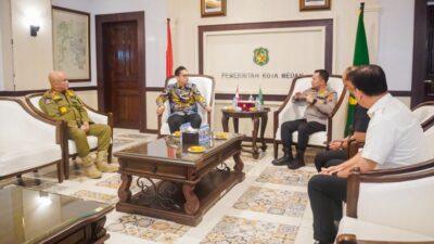 Rico Waas Sambut Kunjungan Kapolrestabes Medan, Bersinergi Atasi Permasalahan Kota