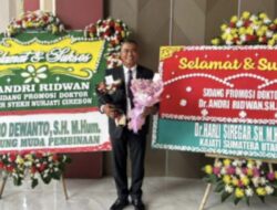 Andri Ridwan SH MH Raih Gelar Doktor Hukum Predikat Cumlaude
