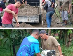 Tak Dapat Perhatian Pemerintah Desa, Jalan Rusak Sememe Batu Diperbaiki Warga Pakai Dana Swadaya
