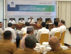 Perumda Tirtanadi Sosialisasi Penyesuaian Tarif, Ardian Surbakti:  Demi Pelayanan Air Minum Aman dan Layak
