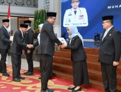 Lantik Empat Pejabat Eselon II, Gubsu Bobby Minta Kerja Cepat dan Tepat