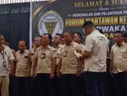 Pengurus FORWAKA Medan Dilantik, Irfandi: Perkuat Sinergi Pers dan Aparat Penegak Hukum